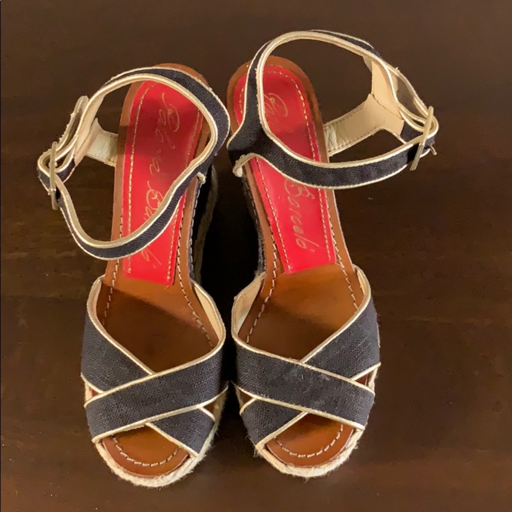 Paloma Barcelo Wedge Sandals in size 6.5